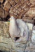 Neak Pean - detail of the mascaron gargoyles of the northern fountain.